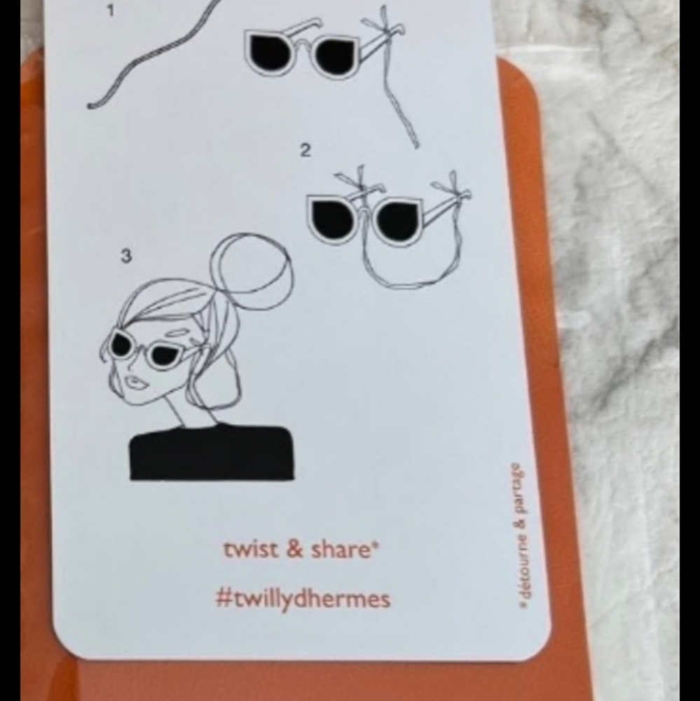 Hermès Colorful Twilly Spagetti Strings , Set Of 3 - Picture 3 of 8